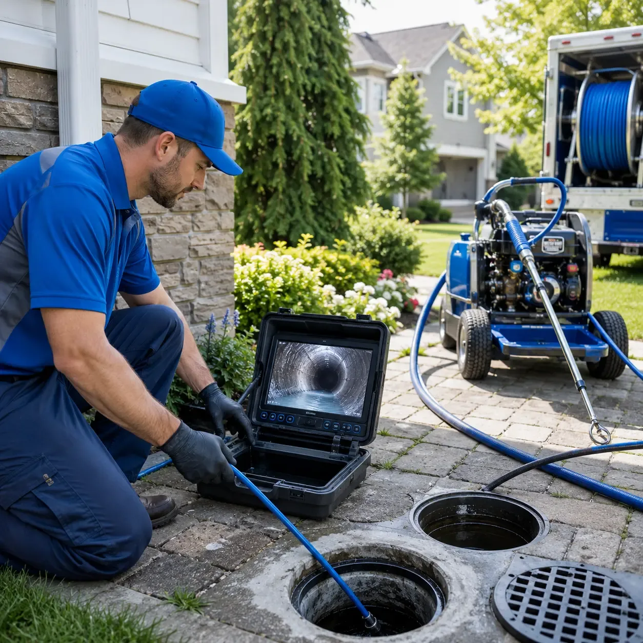 Outdoor drain cleaning professionals serving La Marque, TX