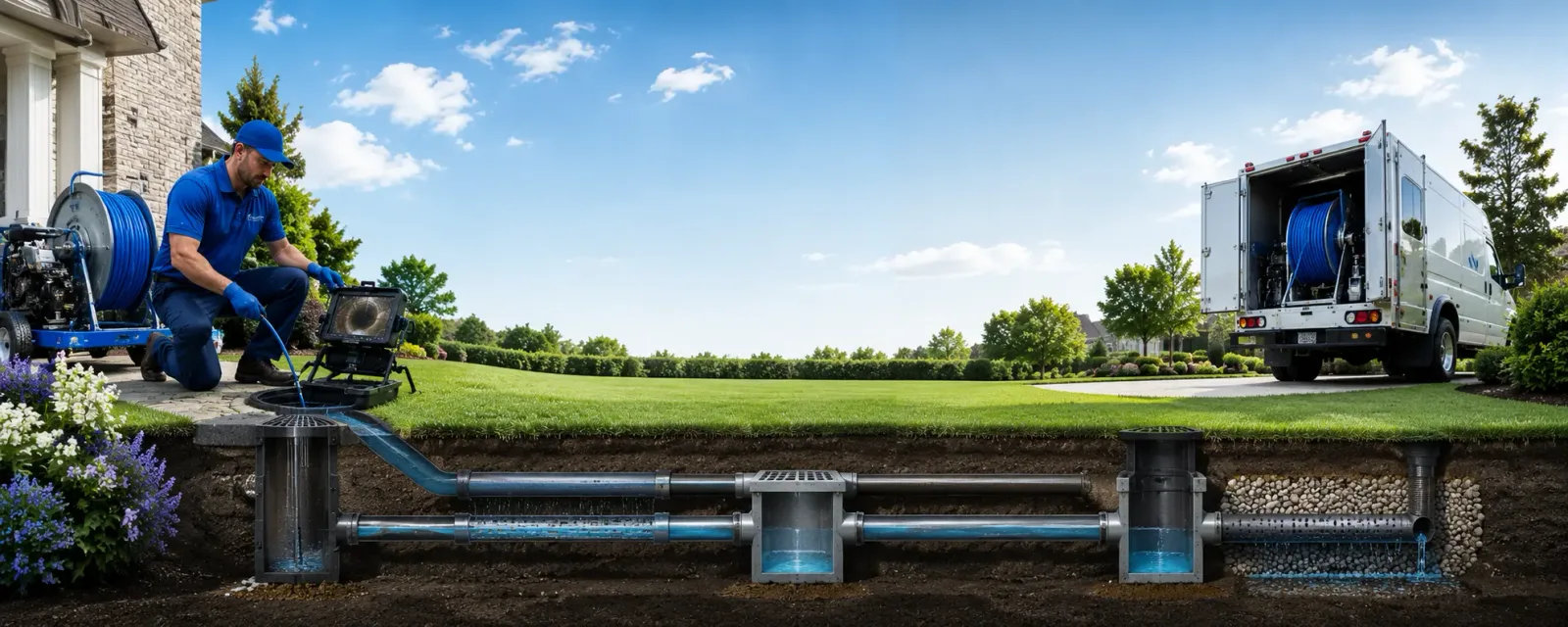 Outdoor drain cleaning information for La Marque, TX
